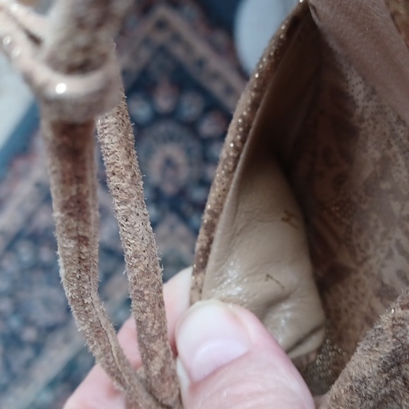 Stuart Weitzman Metallic Gold Espardrille Ankle Wrap Wedges- Sz. 7 - Picture 12 of 13